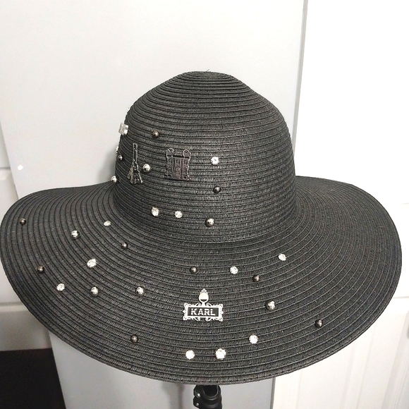 Karl Lagerfeld‎ Sun Hat, NWT - Picture 1 of 10